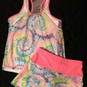 Lucky in Love Multicolor Tie-Dye Tennis Outfit